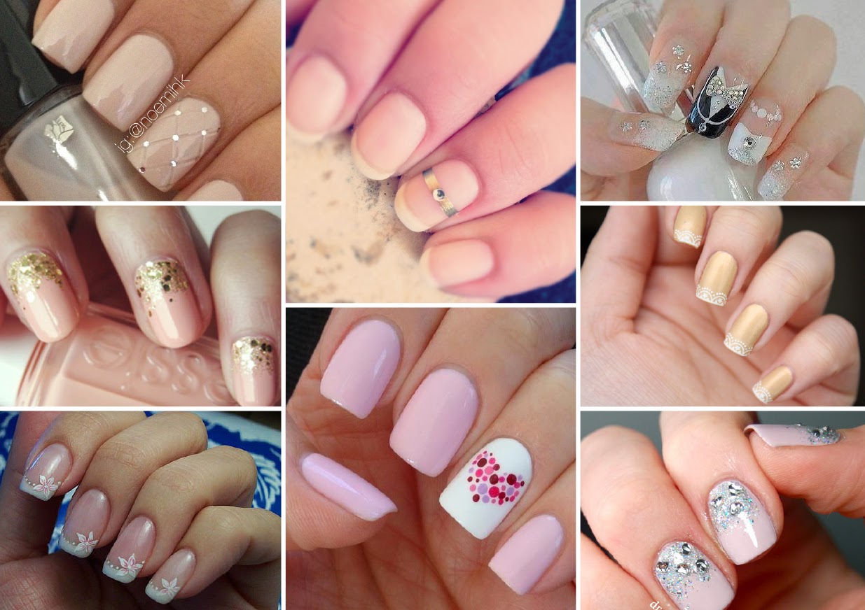 4. Bridal Nail Art with Pink Accents - wide 3