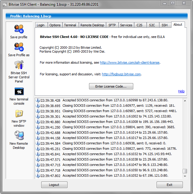 [SHARE] Bitvise SSH Client v4.60 Portable akatsukihackblog