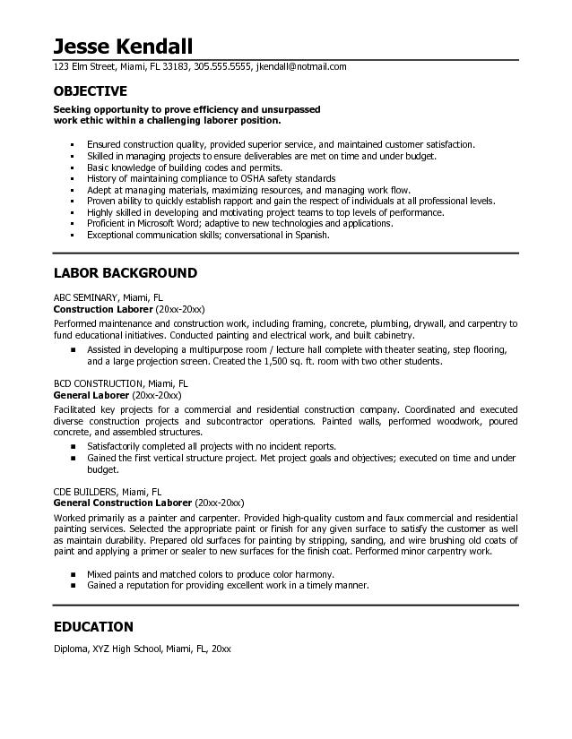 example resume for high school student