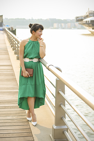 Emerald Shade Of Jewel Hilow Emerald Green Dress Banana Republic