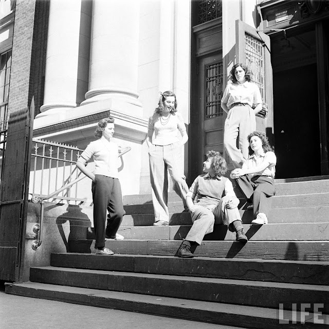 Vintage Photos of College Girls in Slacks in the 1940s _ US ...