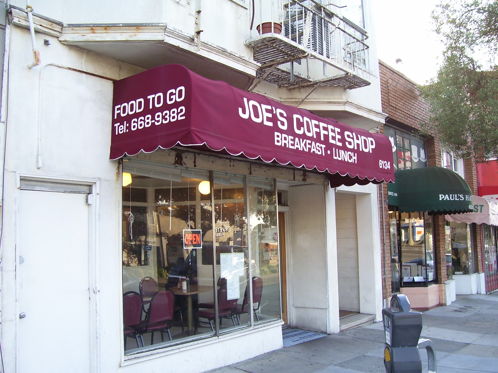 Breakfast at Epiphany's Joe’s Coffee Shop