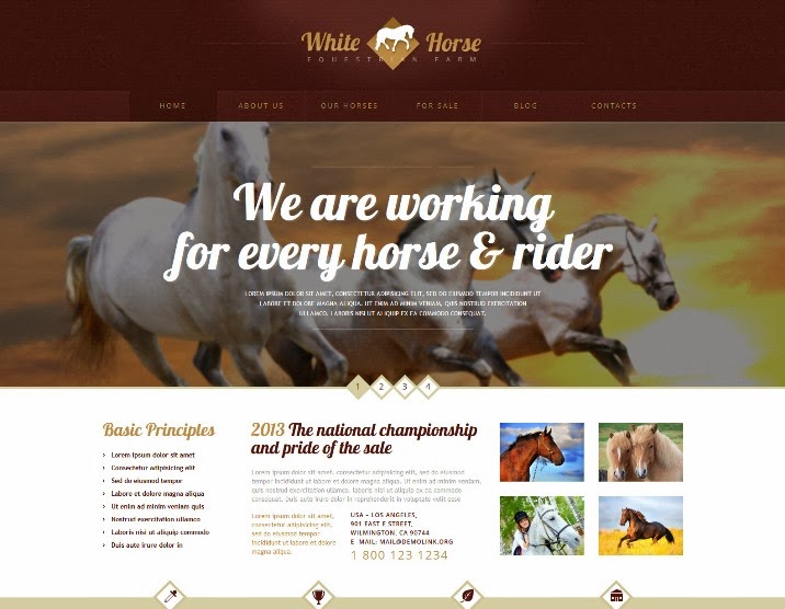 Gorgeous Horses WordPress Theme