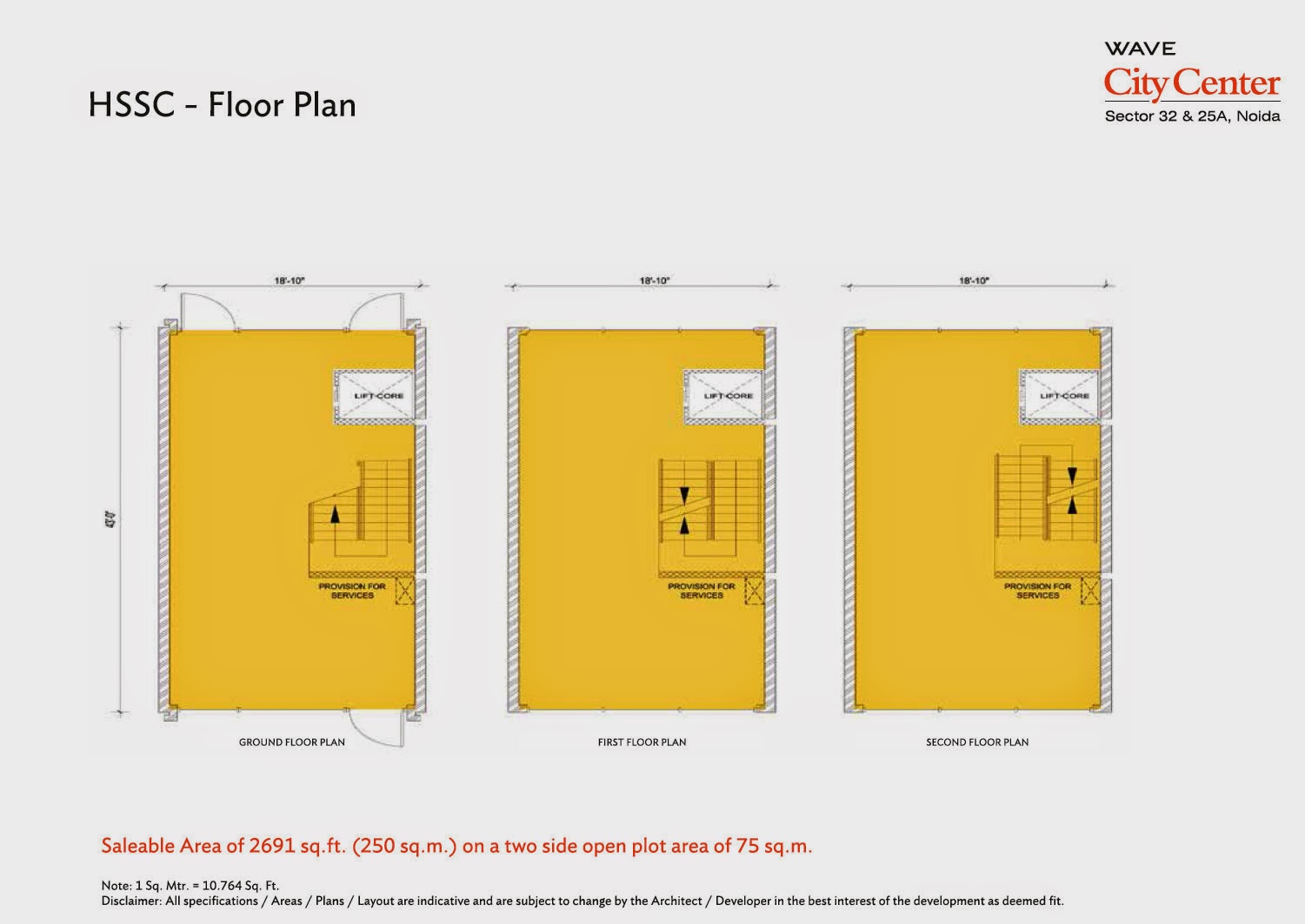Floor Plan of High Street Shop Condominiums 2691 Sq. Ft.
