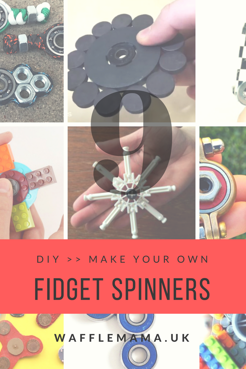 Wafflemama. 9 DIYs >> How To Make Your Own Fidget Spinners