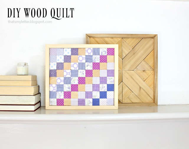 That's My Letter DIY Wood Quilt