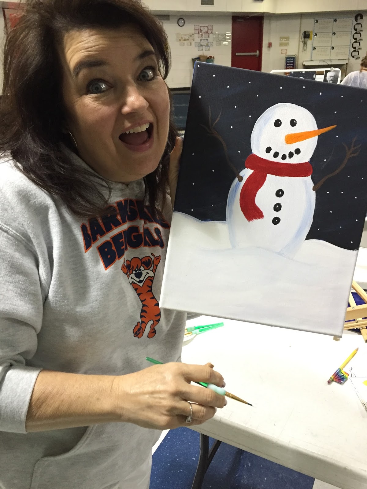 Elements of the Art Room Faculty Painting Night!