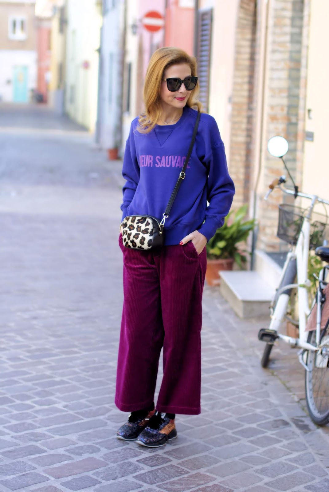 How to wear ribbed velvet trousers on Fashion and Cookies fashion blog, fashion blogger style