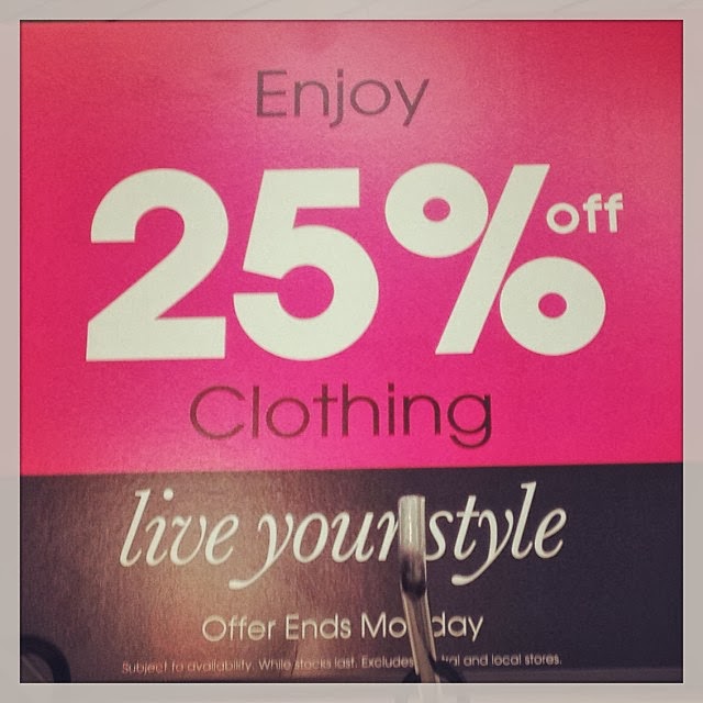 My Mummy's Pennies Save 25 on Clothing at Sainsbury's until Monday!