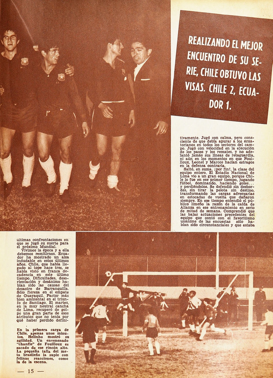 Partidos de la Roja [12/10/1965] ChileEcuador 21