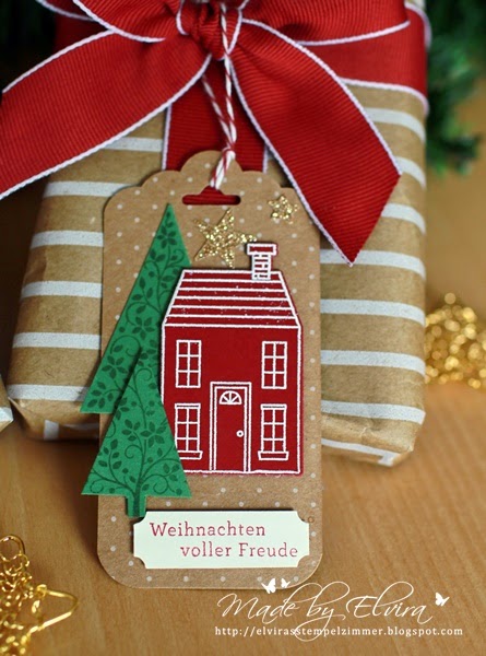 Weihnachtliche Verpackung für Stanzen von Stampin Up - Österreich - Stempelzimmer