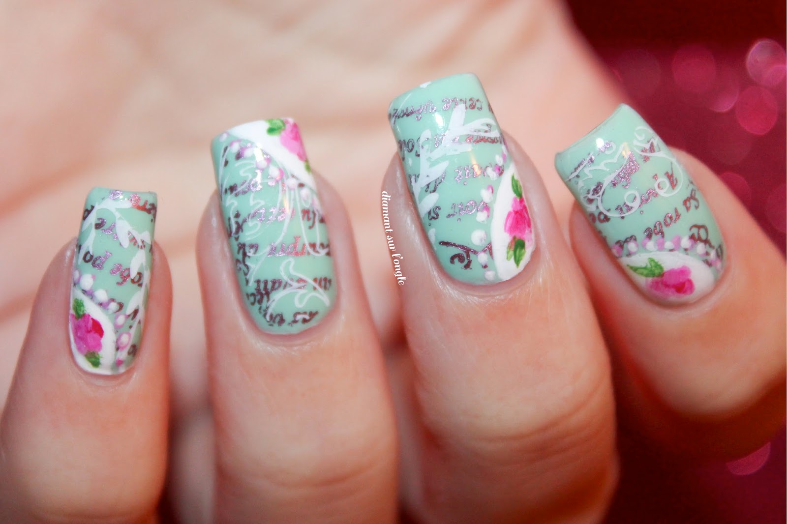 Spring Flower Nail Art