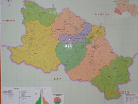 Bản đồ Xã Mường Và, Huyện Sốp Cộp, Tỉnh Sơn La