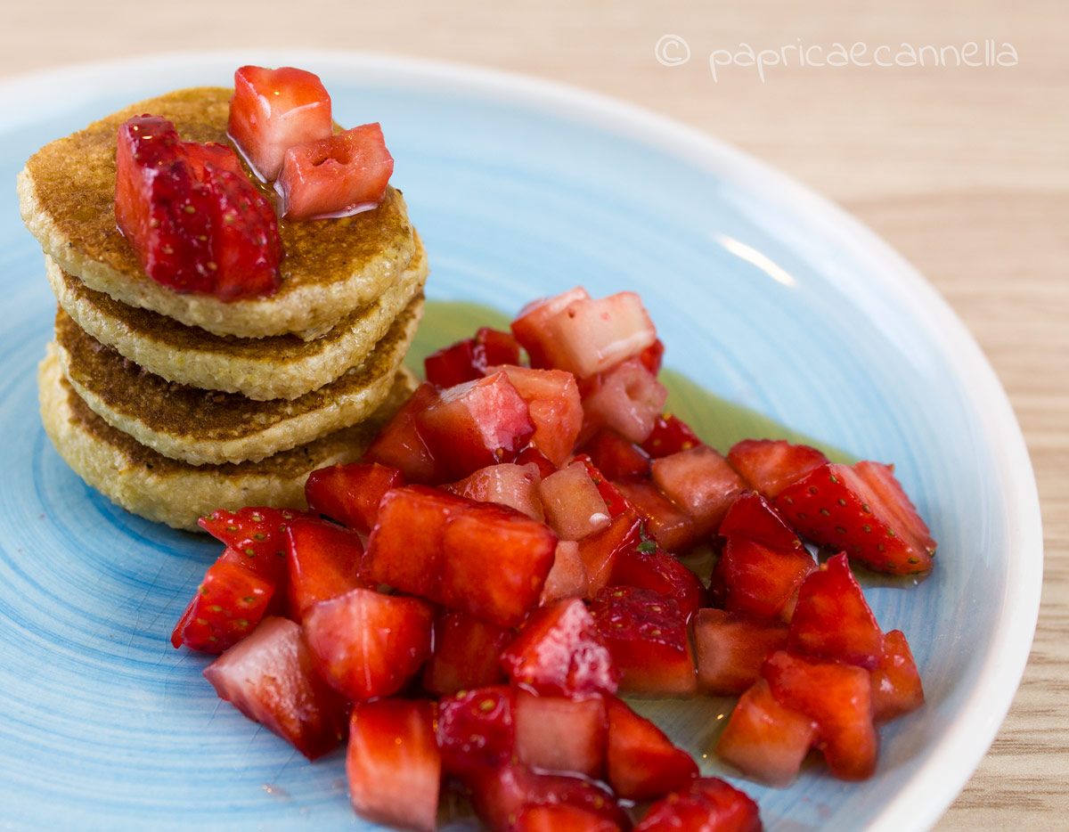 pancakes con farina d'avena dolci