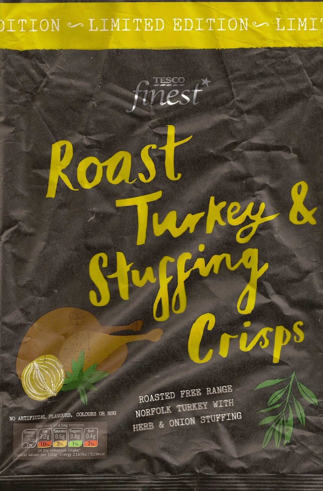 Cheeseburger Crisps & Other Stories Tesco Finest Limited Edition Roast