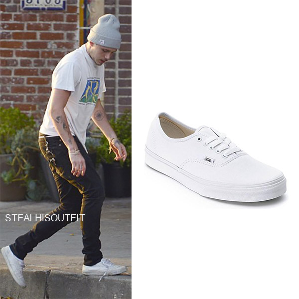 mens white canvas vans