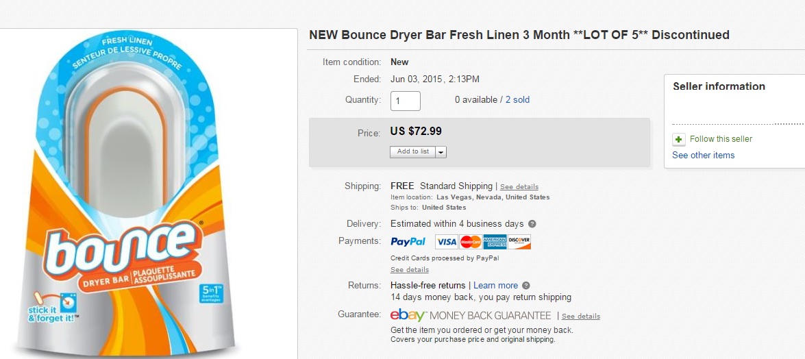 eBay Selling Coach Discontinued Item to Sell on eBay Bounce Dryer