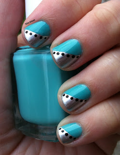 Miscellaneous Manicures: Wintery Silver and Teal