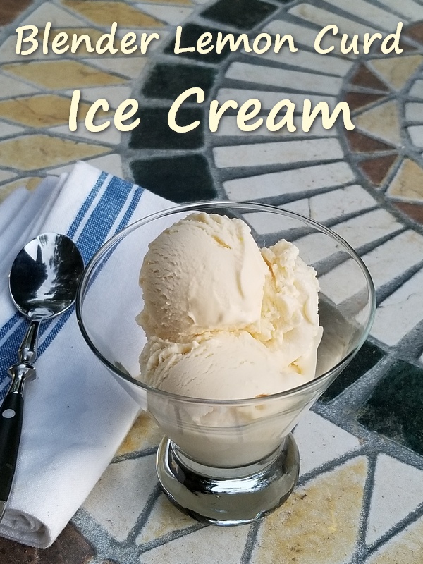 Blender Lemon Curd Ice Cream