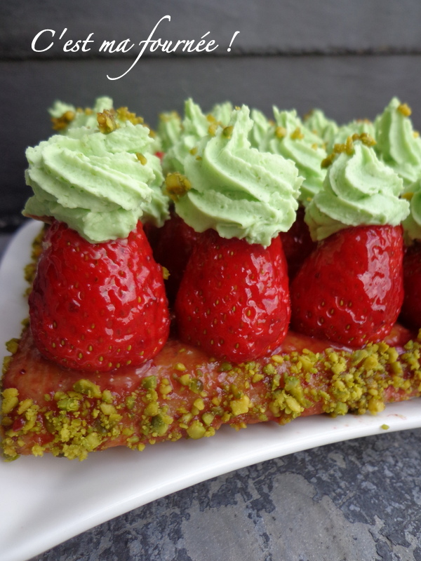 L Incomparable Tarte Fraise Pistache De Michalak