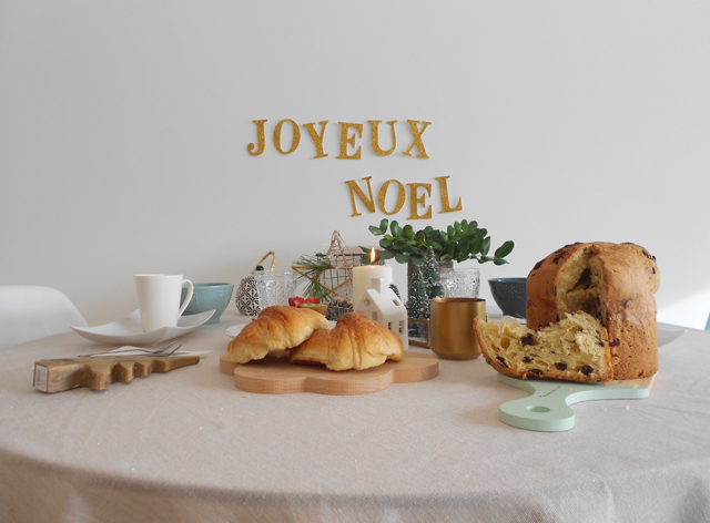 Mi mesa de desayuno en Navidad