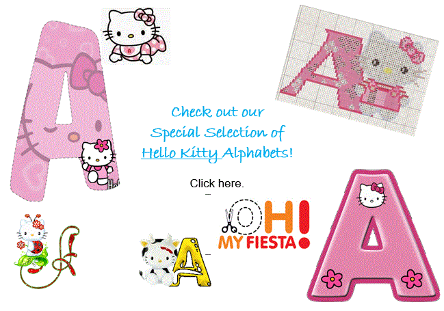 Hello Kitty Alphabets.