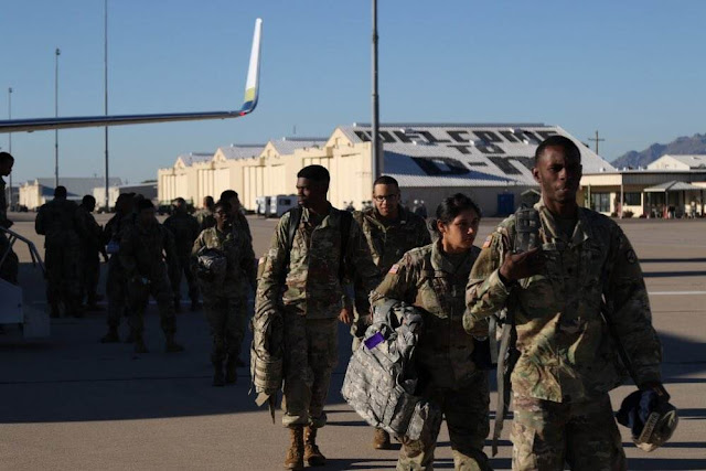 HOOAH - FOTOS , ASI SE PREPARA UUSS PARA EVITAR LA ENTRADA ILEGAL DE INMIGRANTES CENTROAMERICANOS Convoy13