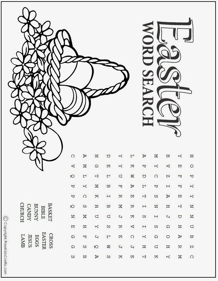 Easter Word Searches Printable Easter Word Searches Printable