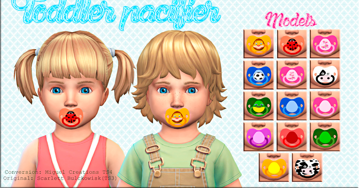 Miguel Creations TS4 Toddler pacifier ACC