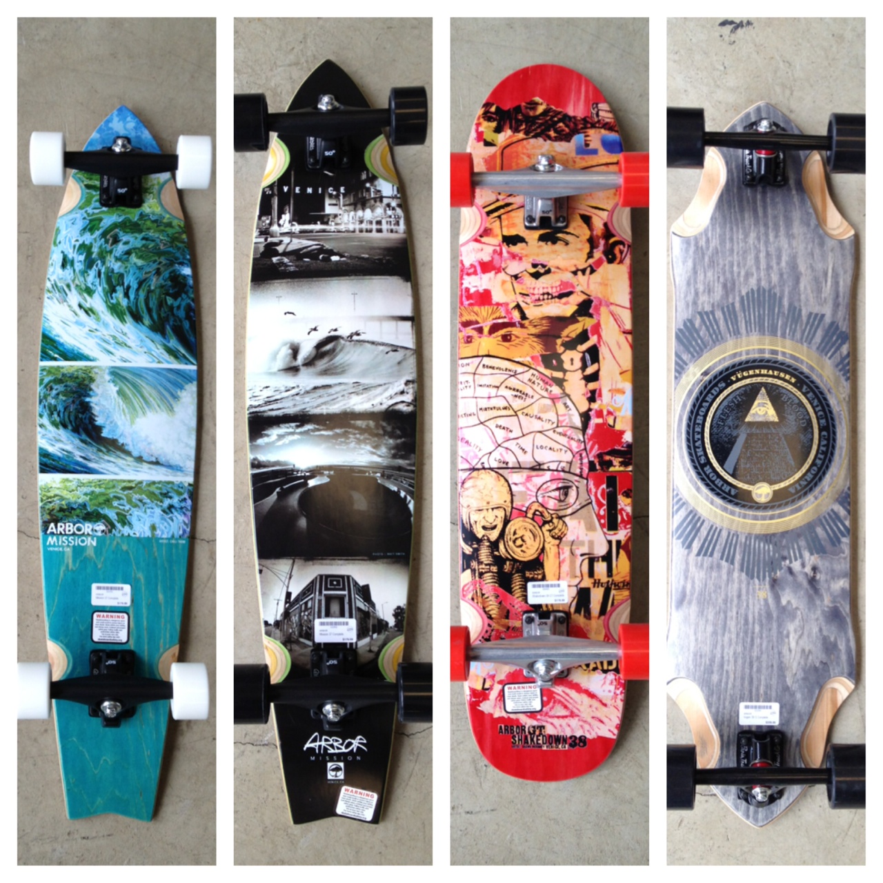 EASTERN BOARDER WORCESTER NEW PRODUCT ARBOR LONGBOARDS