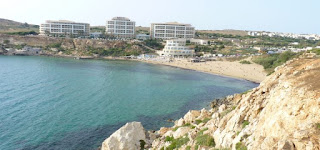 Golden Bay, Malta. Golden Bay, Malta.
