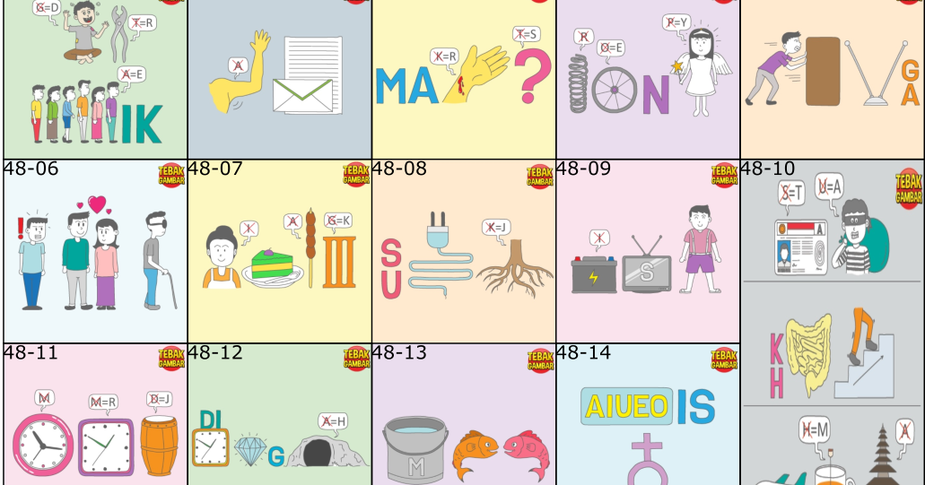 Kunci Jawaban Tebak Gambar Level 48 Terbaru Beres Soal