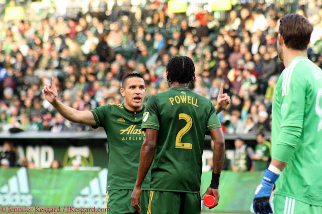 Plenty of blame to go along Guzmán and Powell have a discussion.