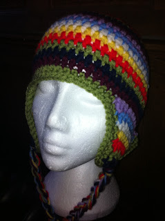 Get Hooked on Crochet: GAD 340, A Crochet Lesson & A Rainbow EarFlap Hat