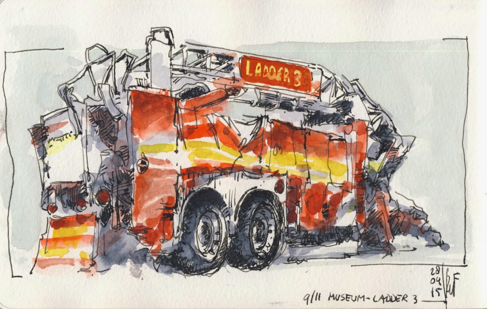 rene fijten sketches: NYC 9/11