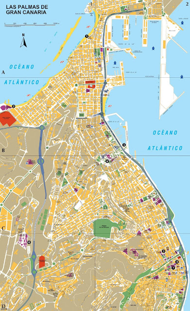 Mapa de Las Palmas de Gran Canaria 