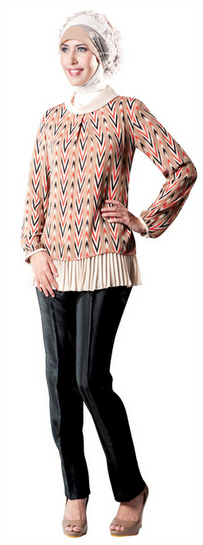 Contoh Model Baju Batik Muslim untuk Remaja Terbaru 2015