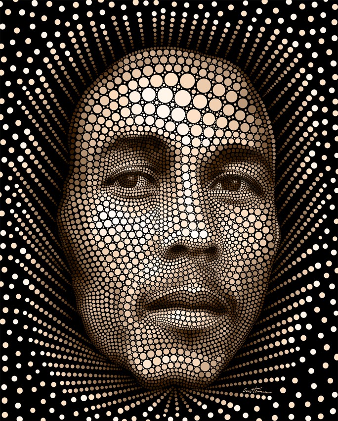 01-Bob-Marley-Ben-Heine-Painting-&-Sculpture-Digital-Circlism-Portraits-www-designstack-co