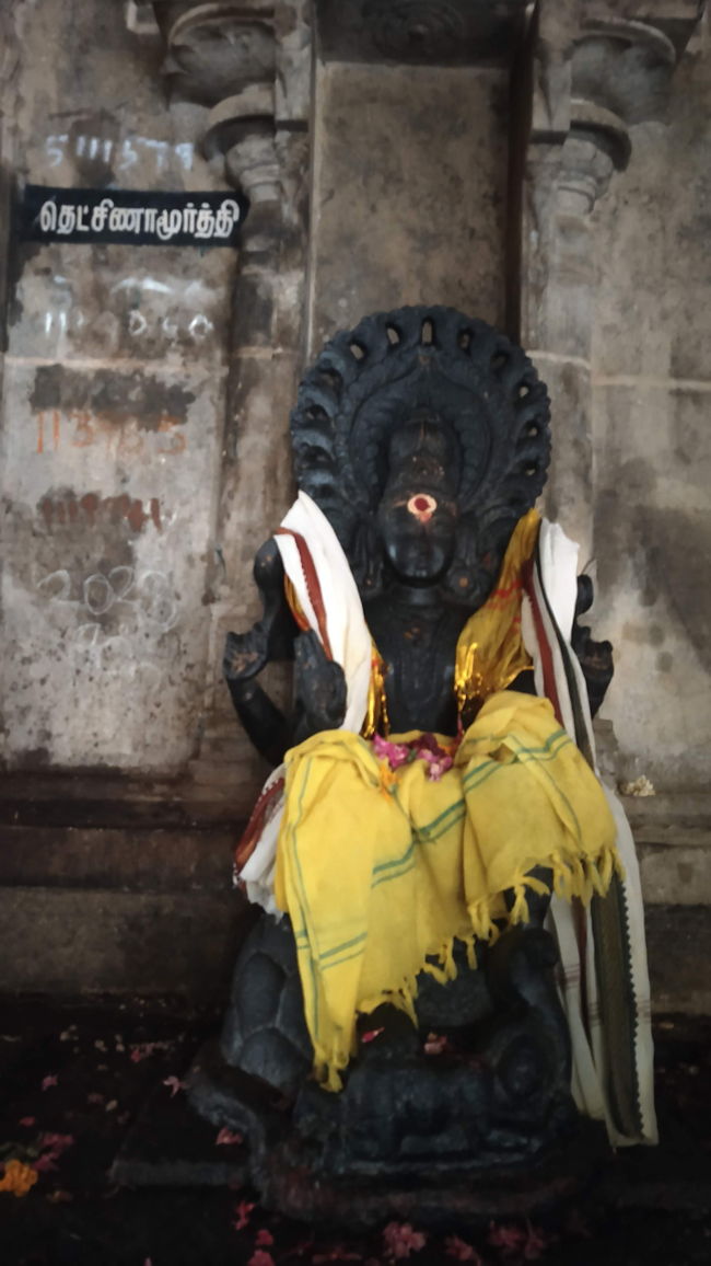 Closer View Of Lord Dakshinamurthy With A Crown