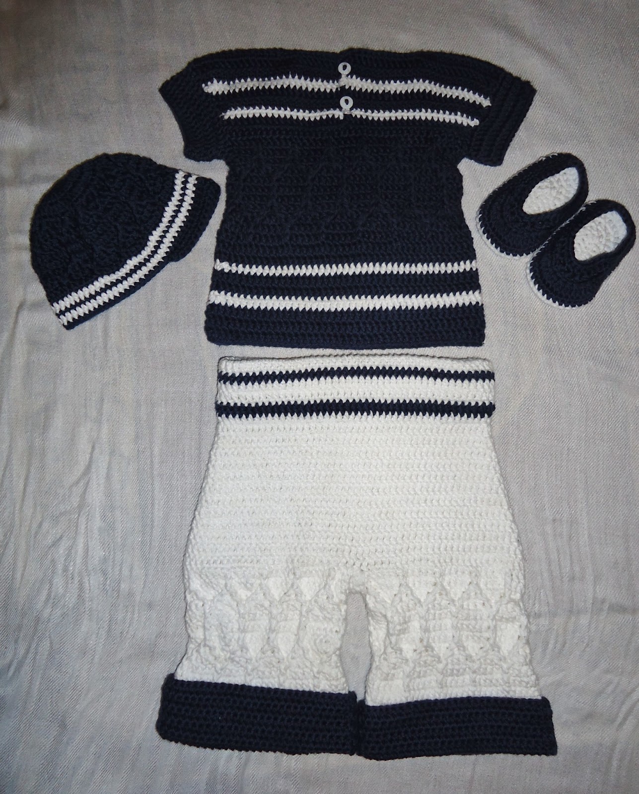 Crochetpedia: Navy Diamond Baby Boy Collection~