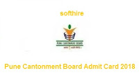 Pune Cantonment Board Admit Card