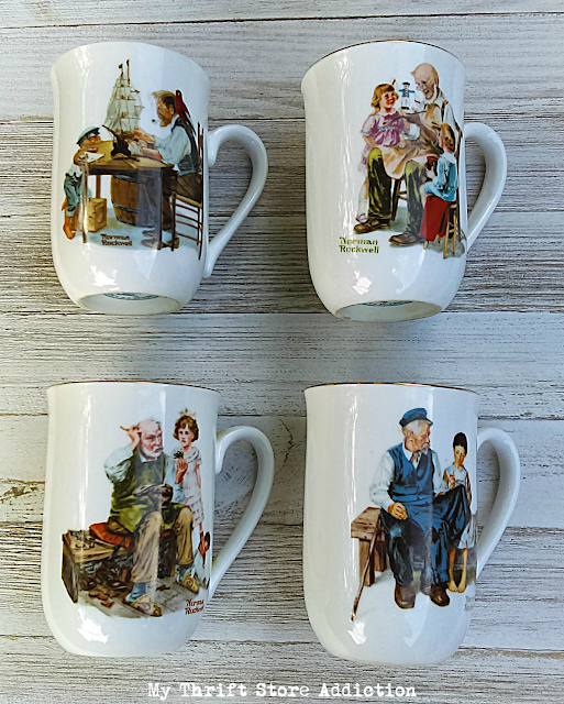 Norman Rockwell mugs