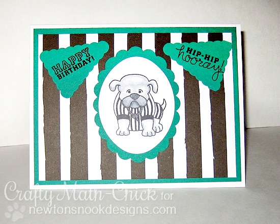 Touchdown Birthday Card by Crafty Math Chick | Touchdown Tails Stamp set by Newtons Nook Designs #newtonsnook