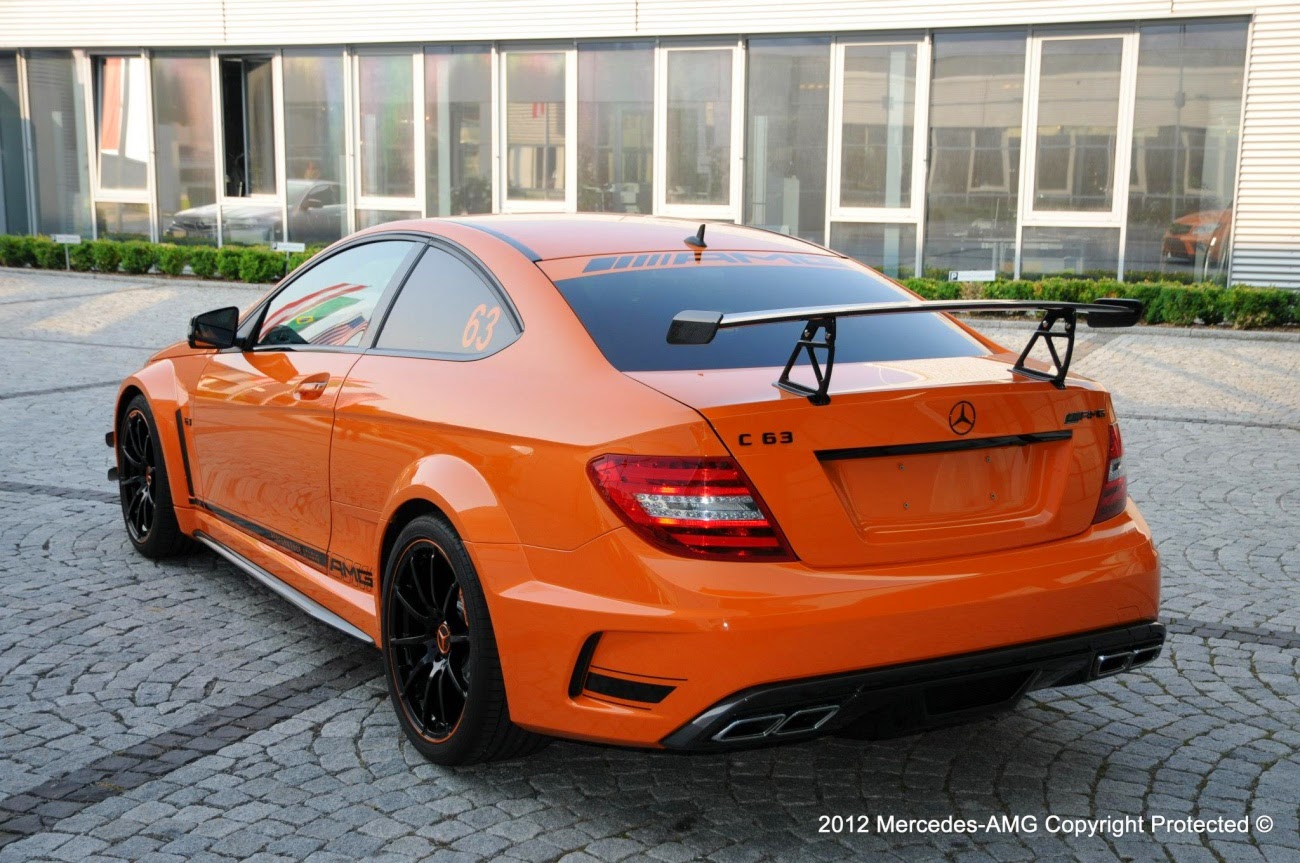 Mercedes c63 AMG Orange