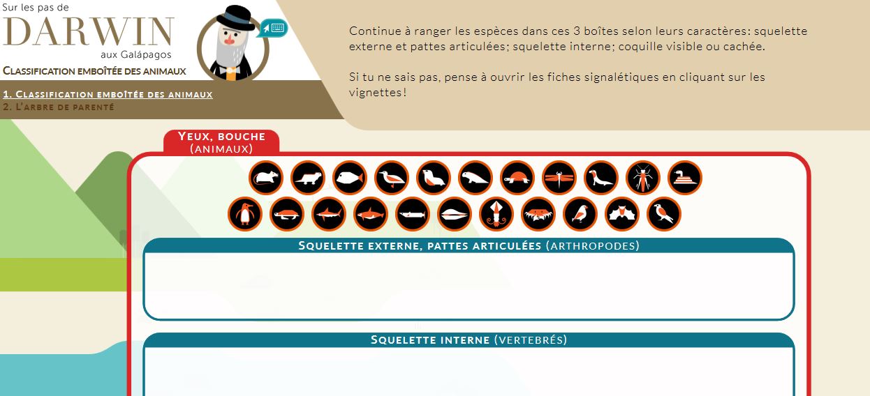 Sur les pas de Darwing aux Galapagos: Serious Game - Ressources pour l