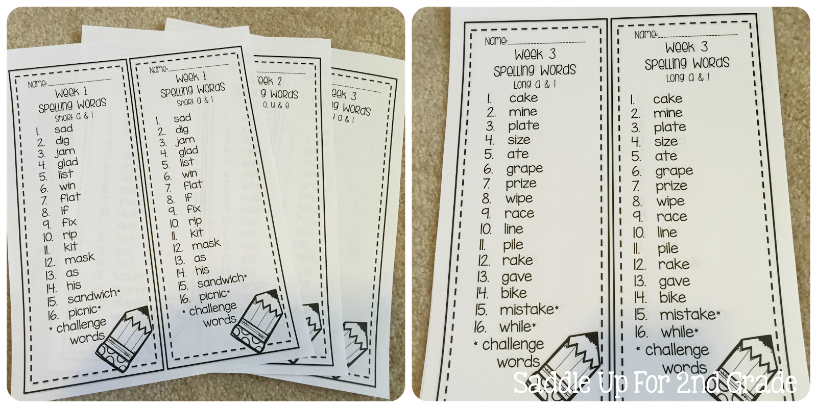 This is a set of Journeys spelling lists to SUPPLEMENT the 2nd grade curriculum. 30 weeks are included along with 12 ink friendly spelling activities to use with any of the lists. All of the activities also come with center instructions.