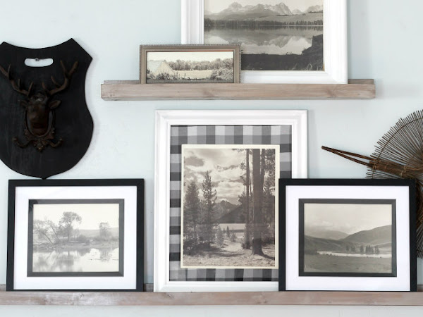 Using fabric as picture mats