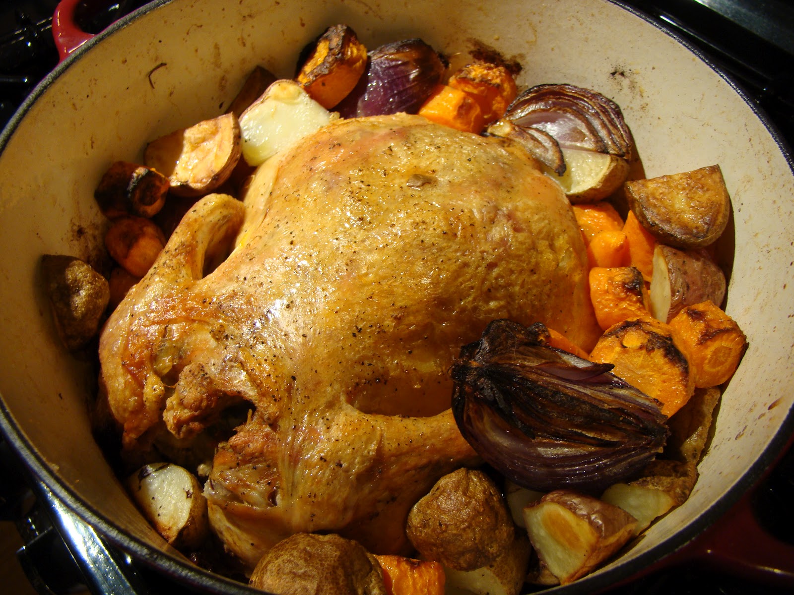 Around My Kitchen Table Classic French Roasted Chicken