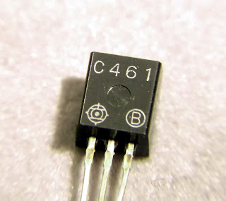 Macro image of a Vintage Transistors - 2SC461 transistor