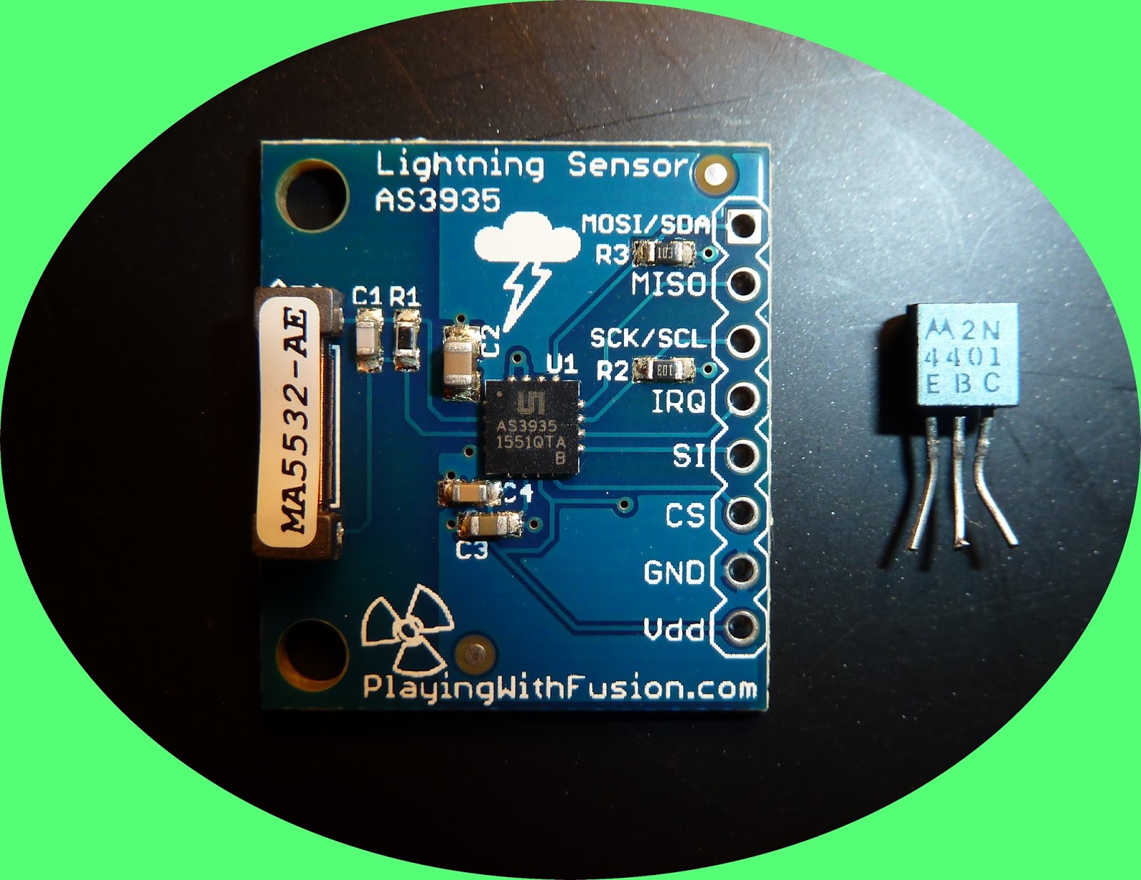 Lightning Detectors A Look At All Types Of Lightning Sensors The (tiny) AS3935 Breakout Board